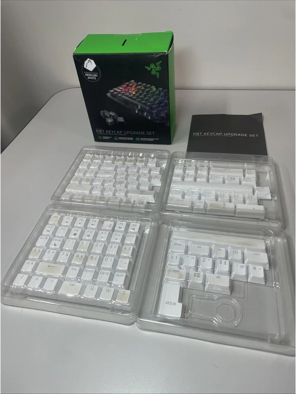 Razer PBT Keycap Upgrade Set Mercury White